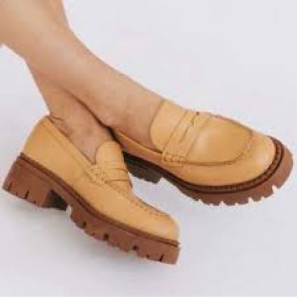FREE PEOPLE LYRA LUG LOAFER - SAFFRON